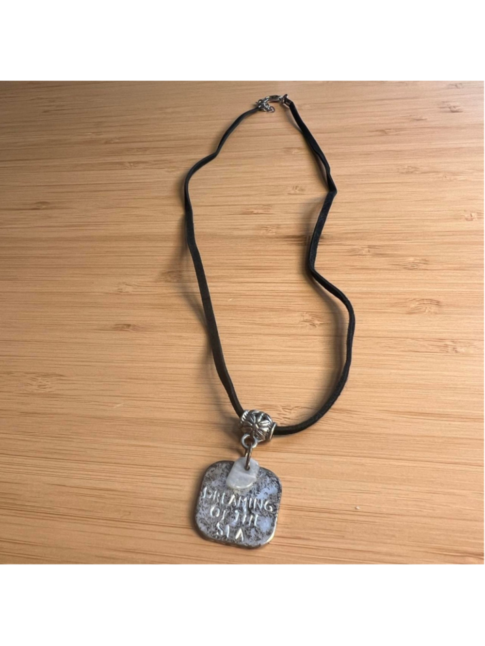 ‘dreaming of the Sea’ silver pendant necklace